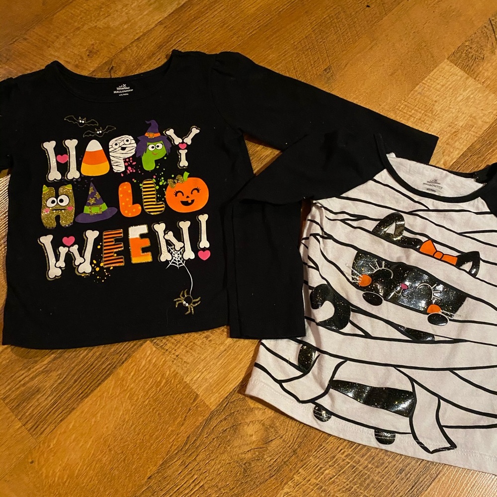 2- long sleeve Halloween tee’s